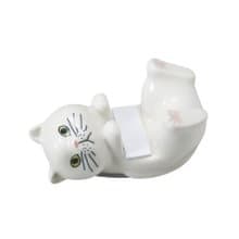 日本Magnets可愛動物系列貓咪造型手機架/手機座-白波斯貓