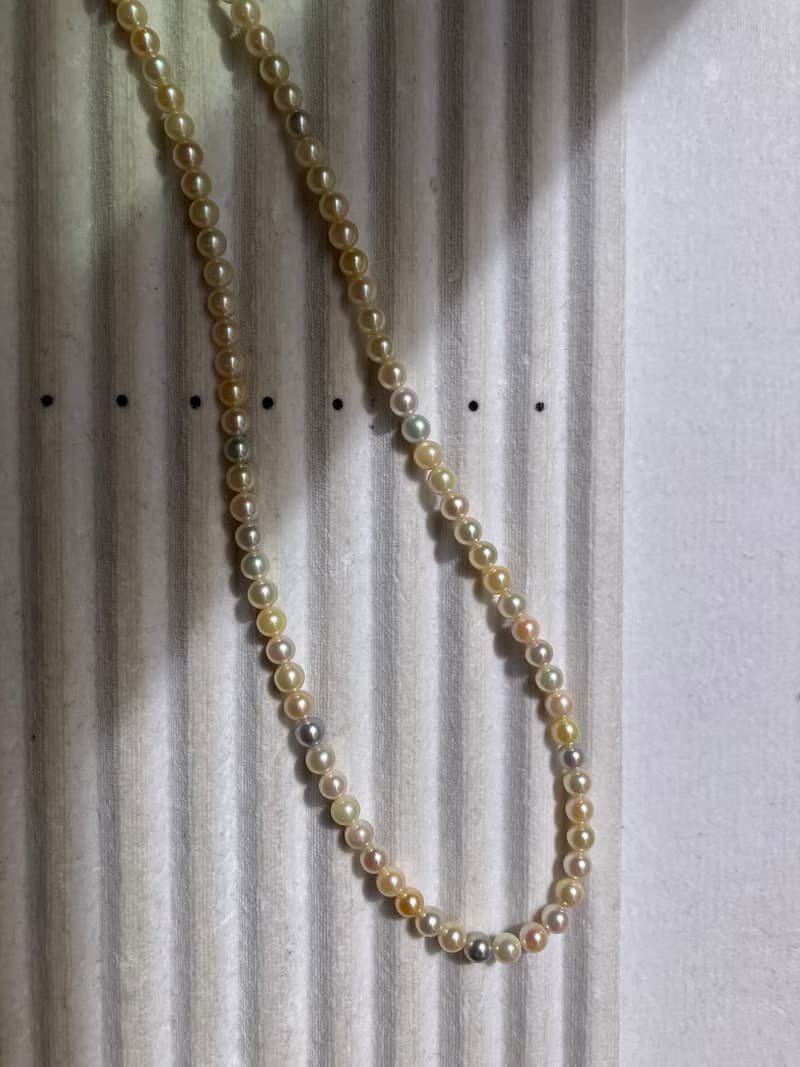 日本直送 數量限定 糖果色混彩4.5mm akoya珍珠項鍊 天然海水珍珠