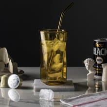 SQUARE雙層玻璃杯-黃珀