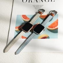 Apple watch - 橘車線鉚扣丹寧牛仔 蘋果錶帶