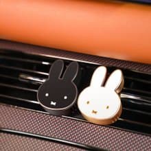miffy 汽車公仔擺設 - 白色+黑色 兩件套裝