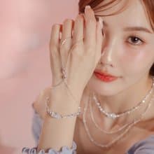 優雅芭蕾舞者。(2way)MUCHAT手作琉璃水晶層次手鍊