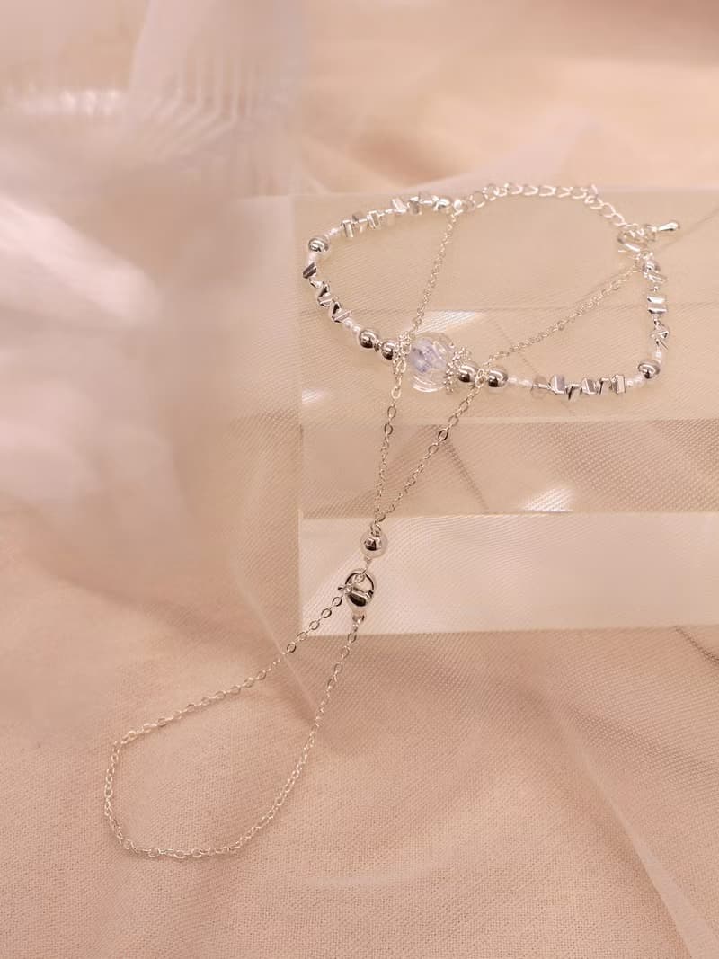 優雅芭蕾舞者。(2way)MUCHAT手作琉璃水晶層次手鍊