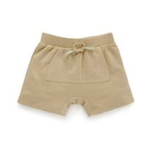 澳洲Purebaby有機棉男童裝短褲12M-4T 棕色