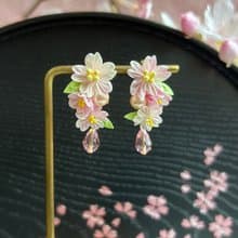 2025櫻系列 櫻花耳扣 細工布花