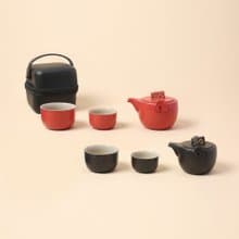 陸寶 稱心如意 旅行組 1壺2杯+便攜盒 旅行茶具