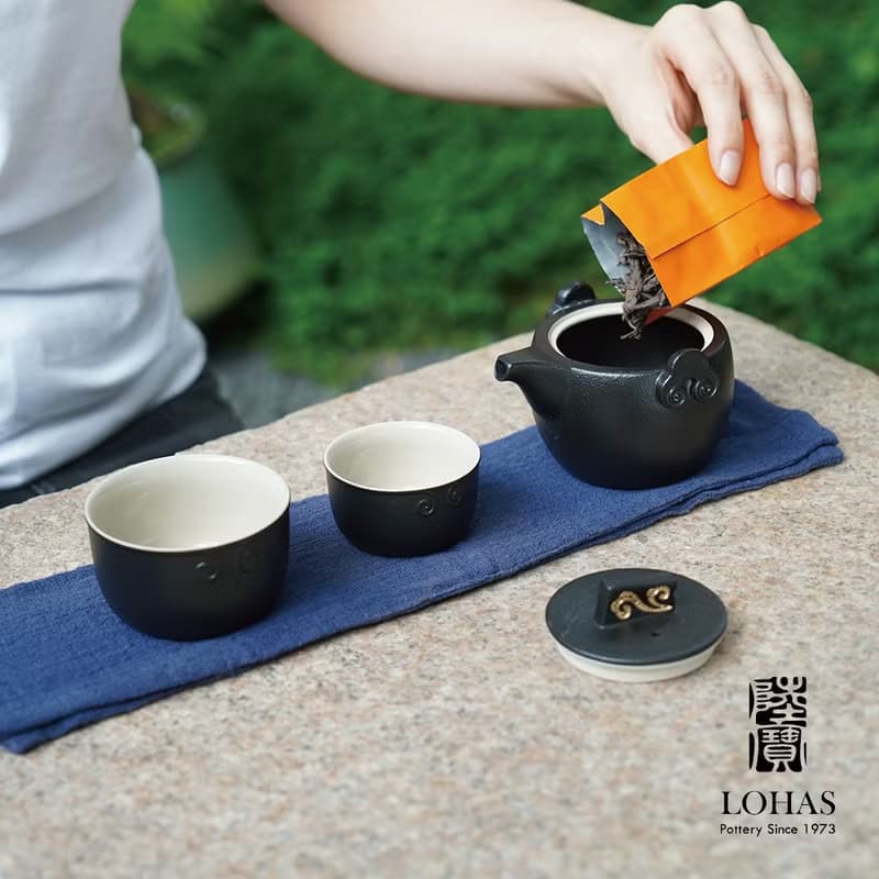 陸寶 稱心如意 旅行組 1壺2杯+便攜盒 旅行茶具