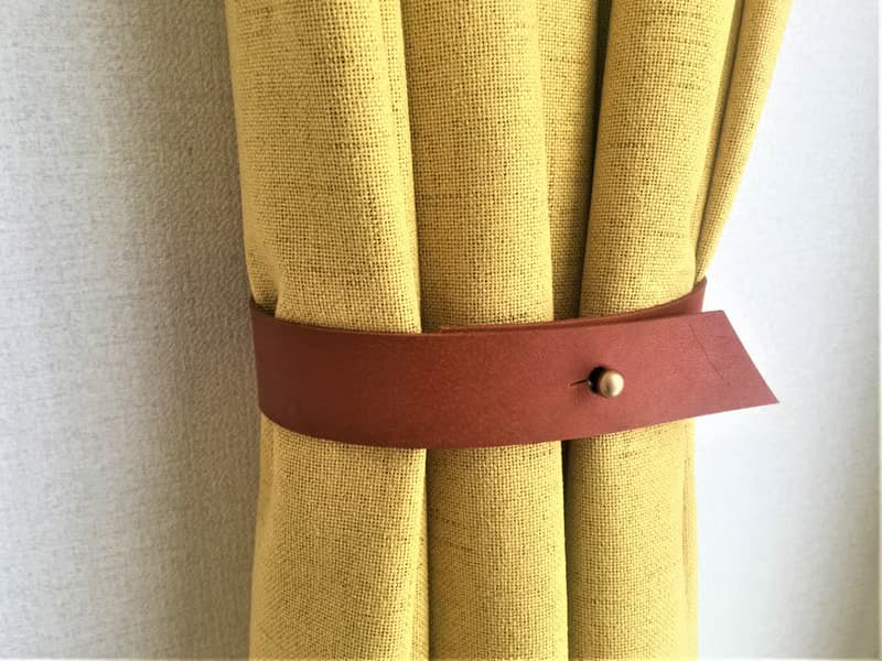 皮革窗簾綁帶//簡約主義//家居裝飾//窗簾//窗簾綁帶