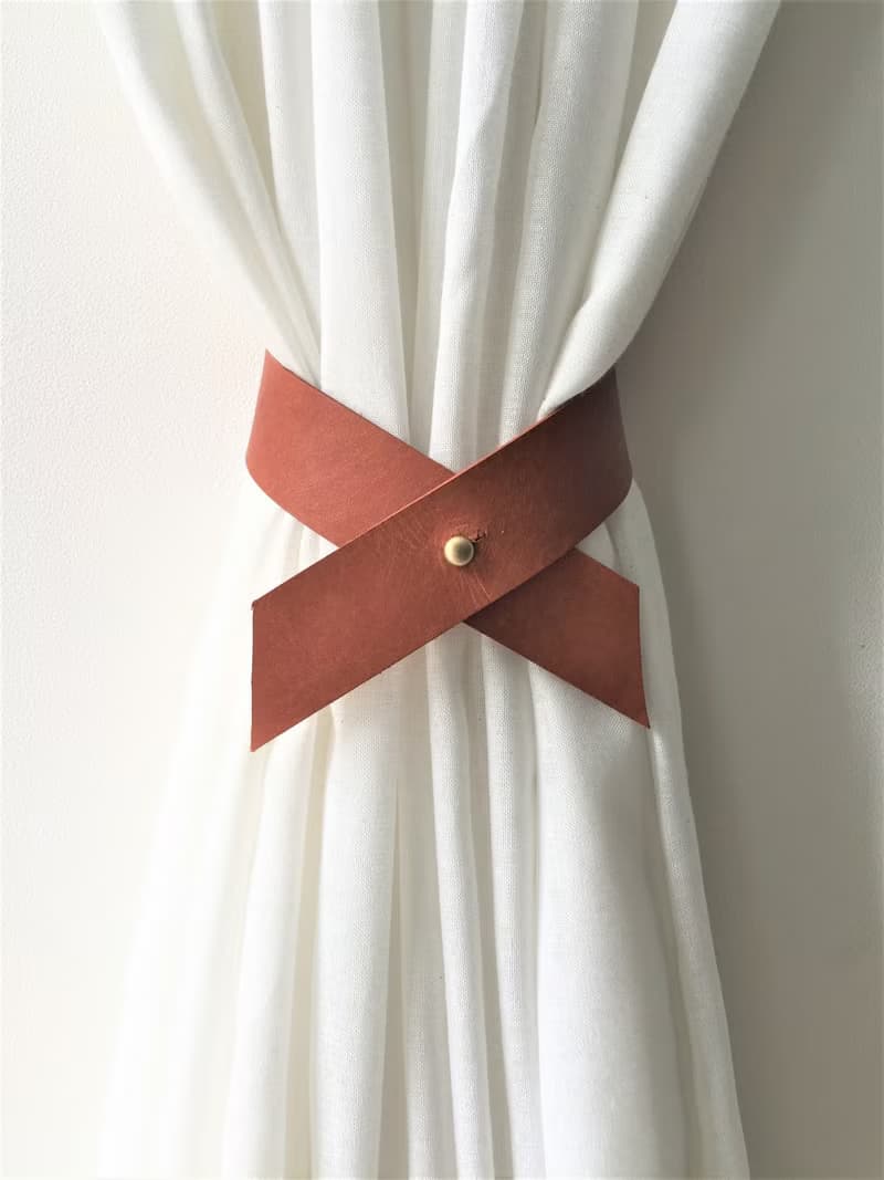 皮革窗簾綁帶//簡約主義//家居裝飾//窗簾//窗簾綁帶