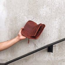 大型旅行皮革錢包