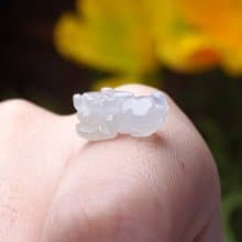 【招財神獸】冰種翡翠小貔貅擺飾 | 天然緬甸玉翡翠A貨 |送禮
