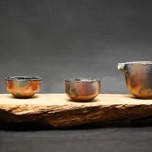 柴燒流金雲朵茶具組