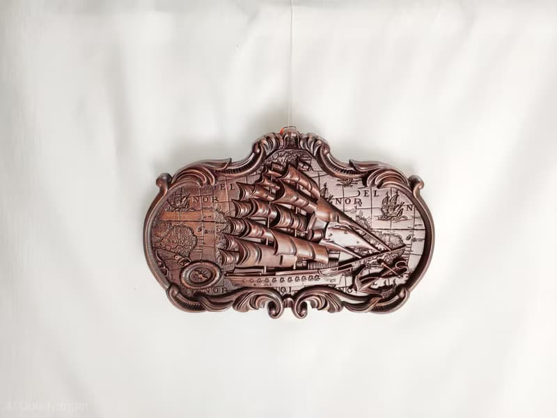 Pirate ship, Wooden ship, Sailors gift, Sculpture Craft Wooden