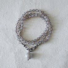 Smoky Musk Grey Agate Necklace