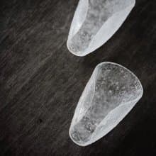 聞說|古法琉璃茶則 冰塊剔透感 手工琉璃冰凍燒 禪意茶道配件