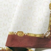 MCM Vintage Handkerchief Pocket Square Brown Gift for Men19 x 19 Inches