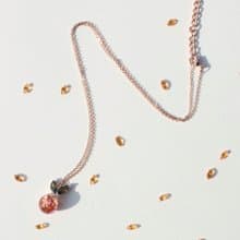 Jeju Tangerine Snowball Necklace