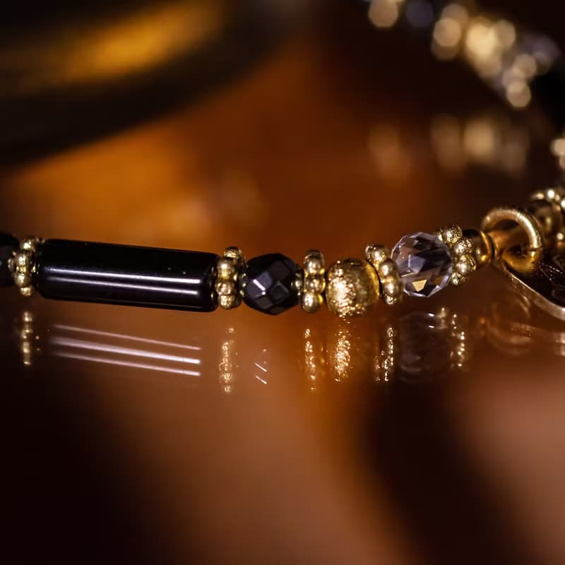 黑鍵圓舞曲 // C1225黑瑪瑙手鍊