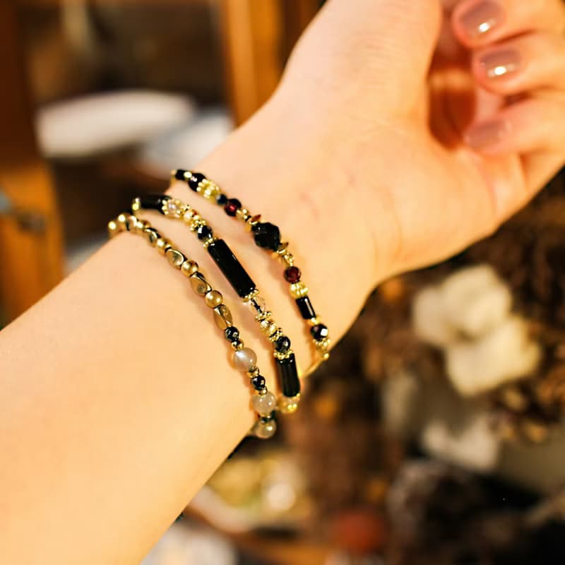 黑鍵圓舞曲 // C1225黑瑪瑙手鍊