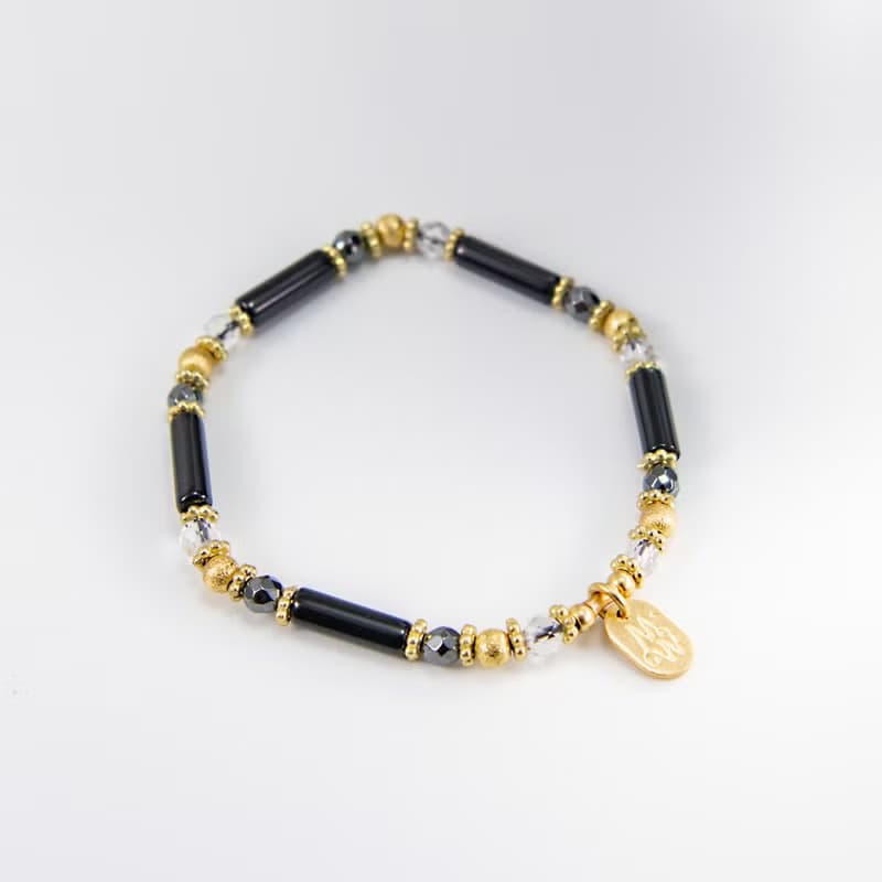 黑鍵圓舞曲 // C1225黑瑪瑙手鍊