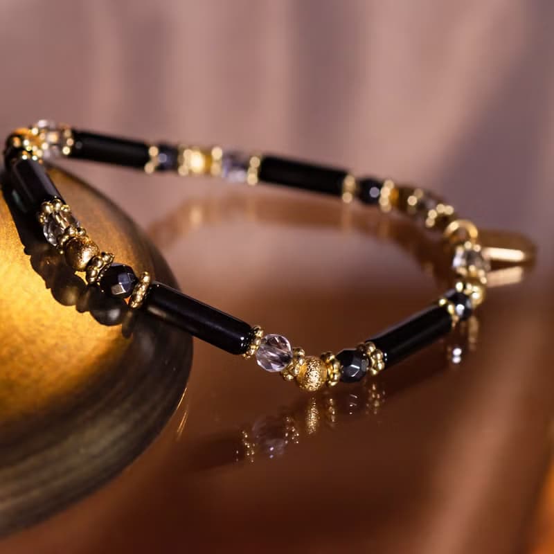 黑鍵圓舞曲 // C1225黑瑪瑙手鍊