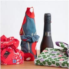 京都風呂敷包巾-竹久夢二 中巾-樁-藍灰