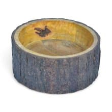 天然樹皮邊芒果木裝飾碗 鄉村風收納碗 擺飾木碗 7吋