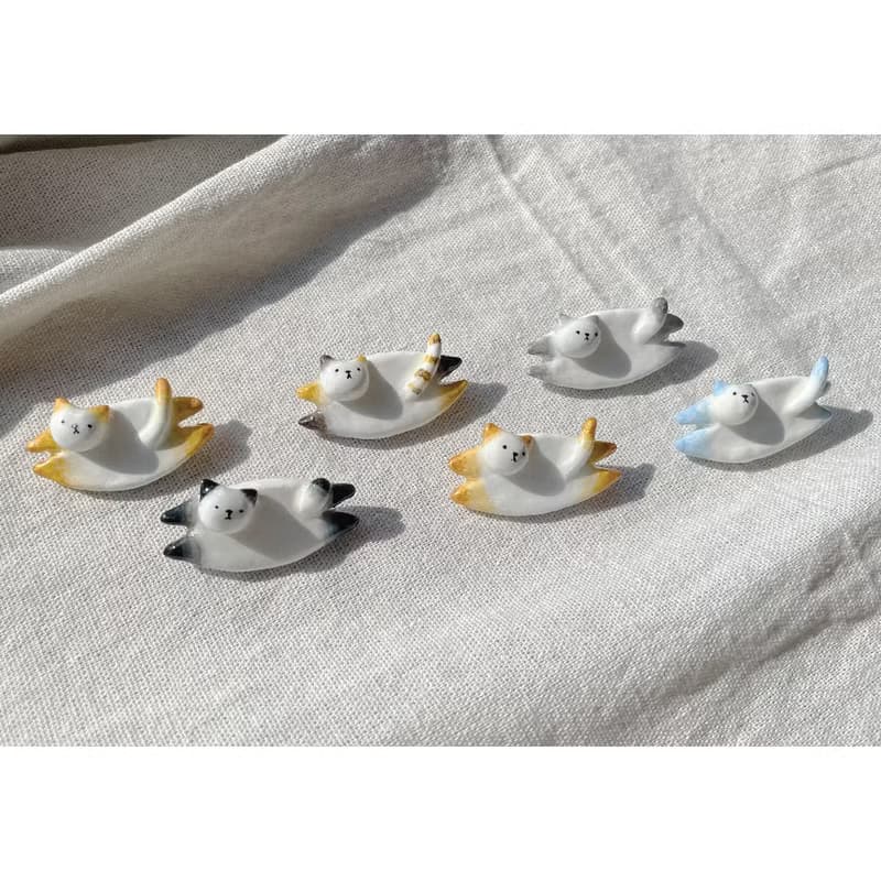TeenyTinyCraft | 液態貓 手工手繪扣針/胸針