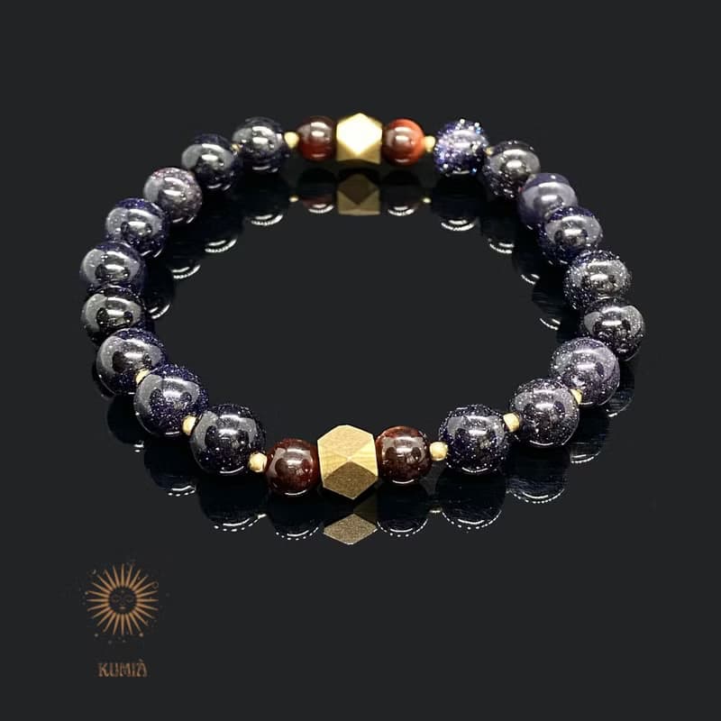 【木星回歸/Jupiter Return】藍沙石紅虎眼石手鍊 | 天然石 水晶