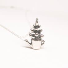 二毛銀【多肉植物系列─虹之玉-項鍊】銀