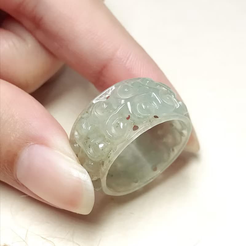 冰種翡翠玉戒 | 天然緬甸A貨翡翠 | 送禮