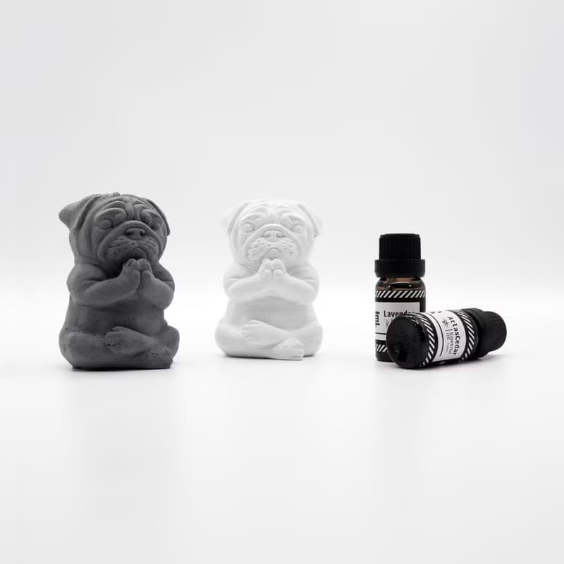 YOGA PUG Aroma Stone I 巴哥犬擴香石 I 手作香氛 I 附精油－