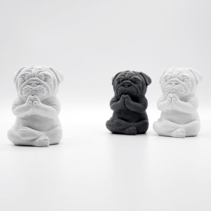 YOGA PUG Aroma Stone I 巴哥犬擴香石 I 手作香氛 I 附精油－