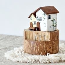 Switzerland wooden house on timber white-light green