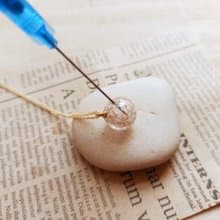 純色夜光精油香水擴香瓶包金項鍊