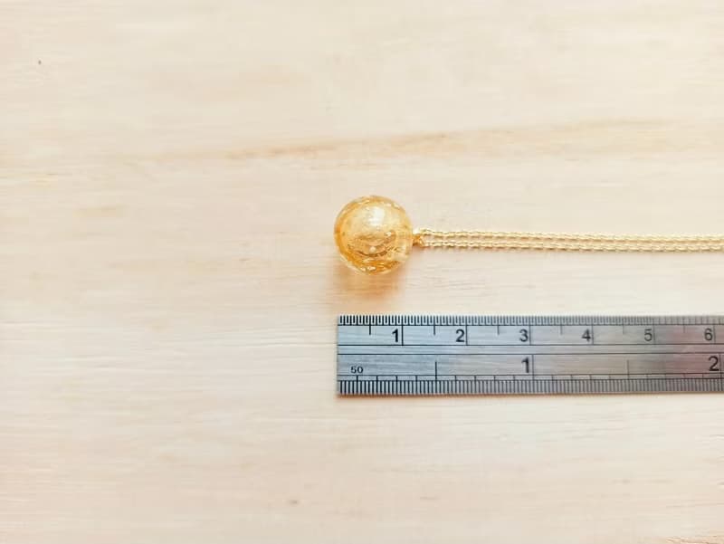 純色夜光精油香水擴香瓶包金項鍊