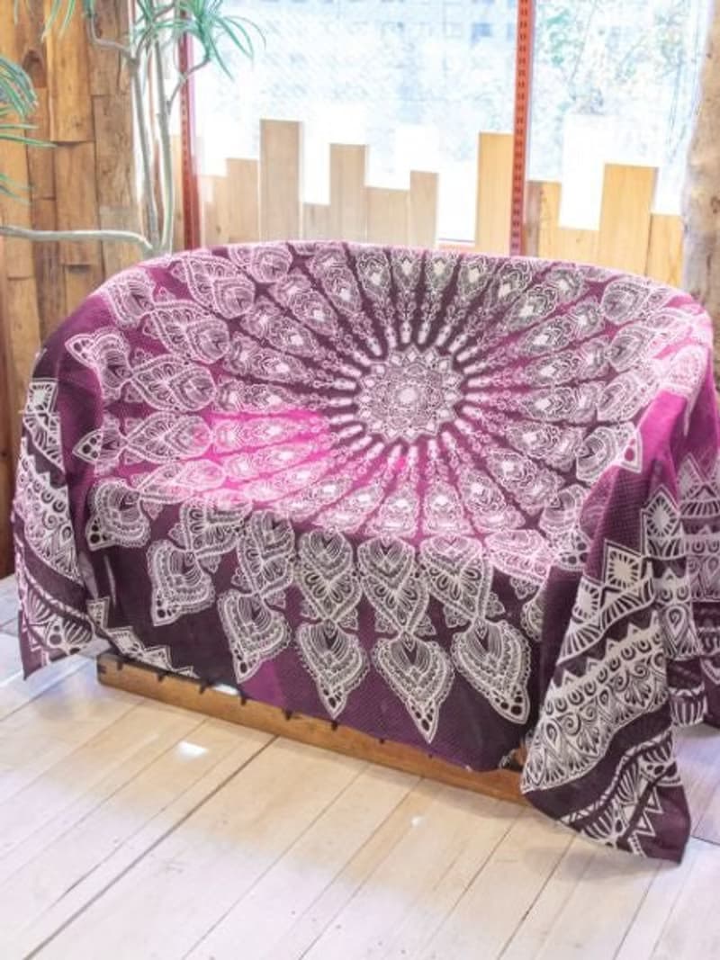 Mandala Chakra Color Multi Cloth | Bed Cover