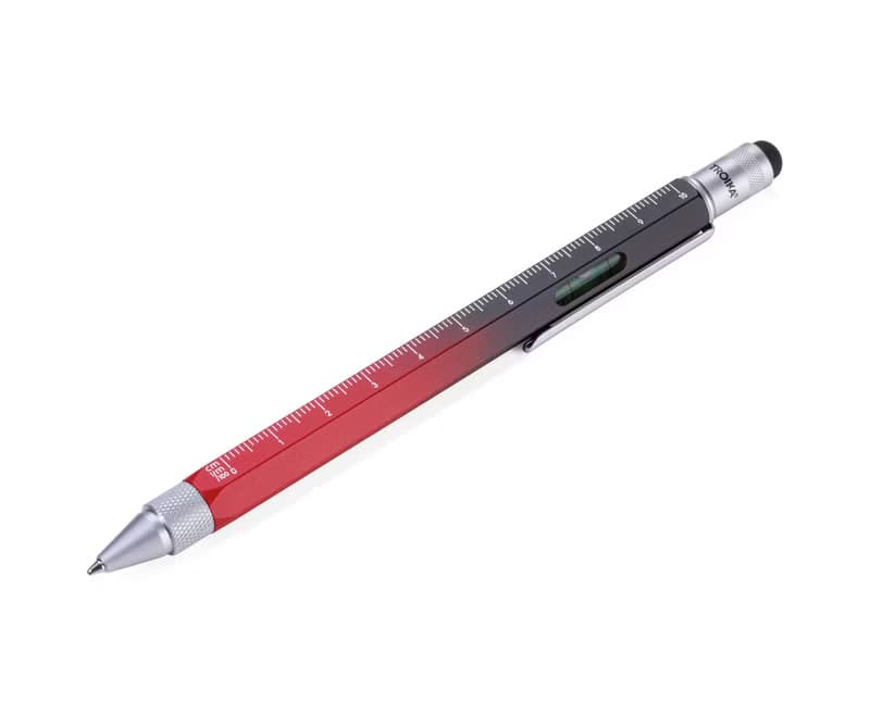 【母親節禮物】多功能工具筆(紅黑色)