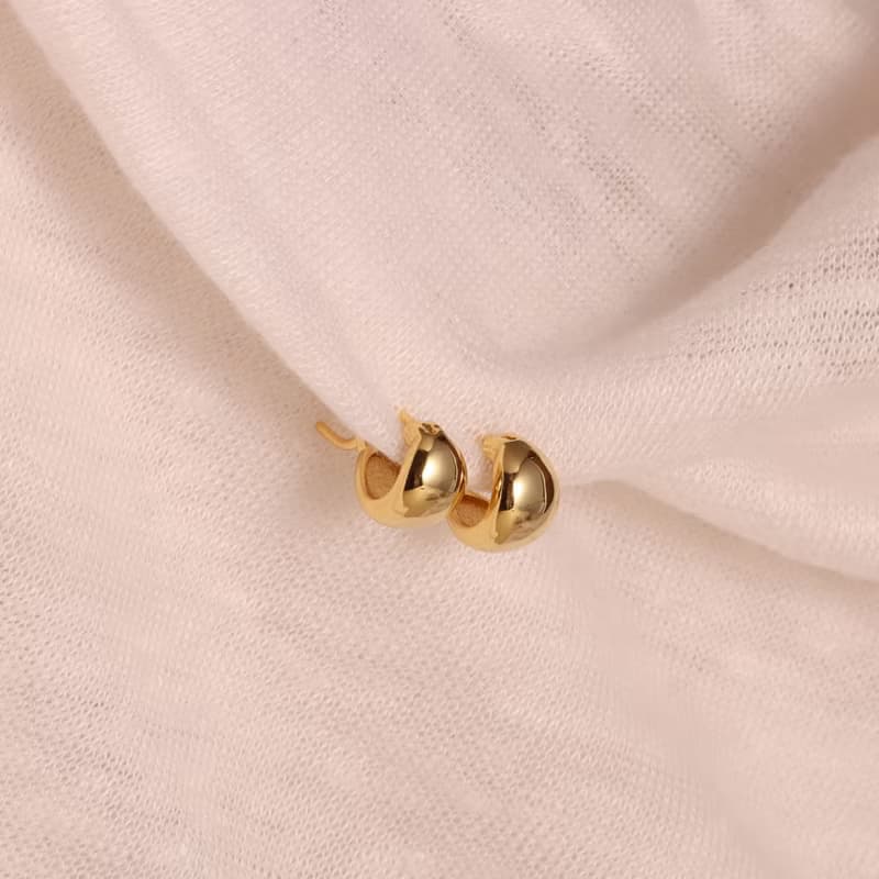 s925銀法式復古耳環 小眾素圈極簡風耳環 女生耳環 抗過敏