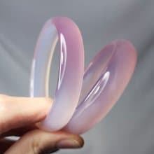 冰種 粉玉瓍 瑪瑙 纏絲 招財 桃花 人緣 手鐲 18.5cm 禮物 獨家