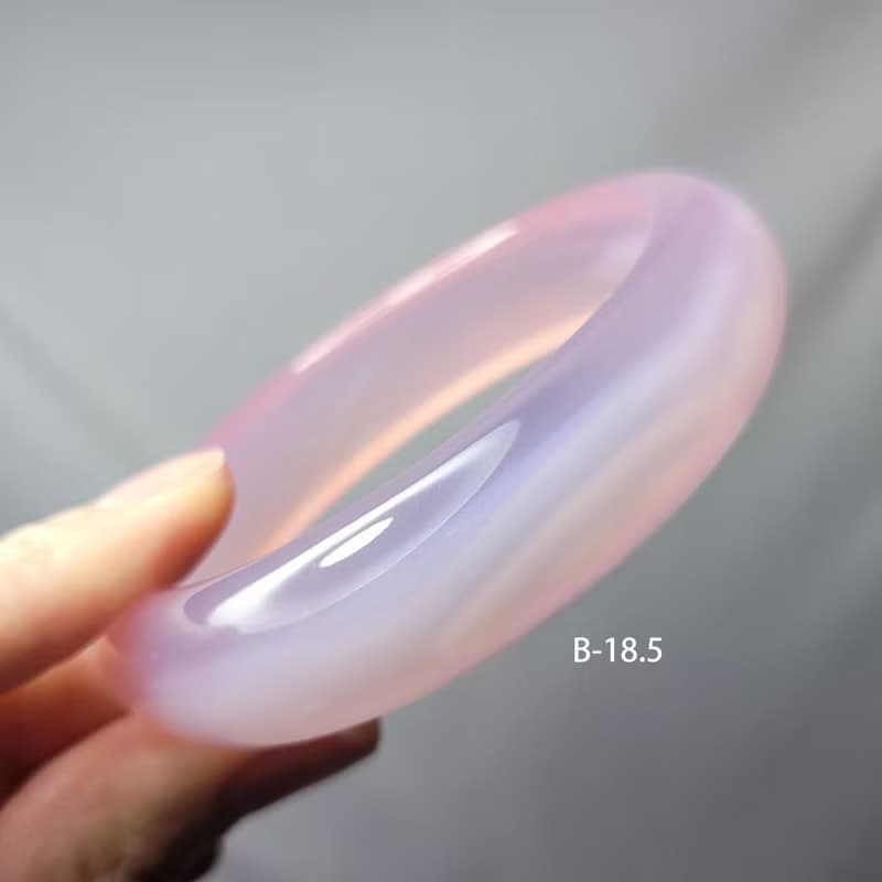 冰種 粉玉瓍 瑪瑙 纏絲 招財 桃花 人緣 手鐲 18.5cm 禮物 獨家
