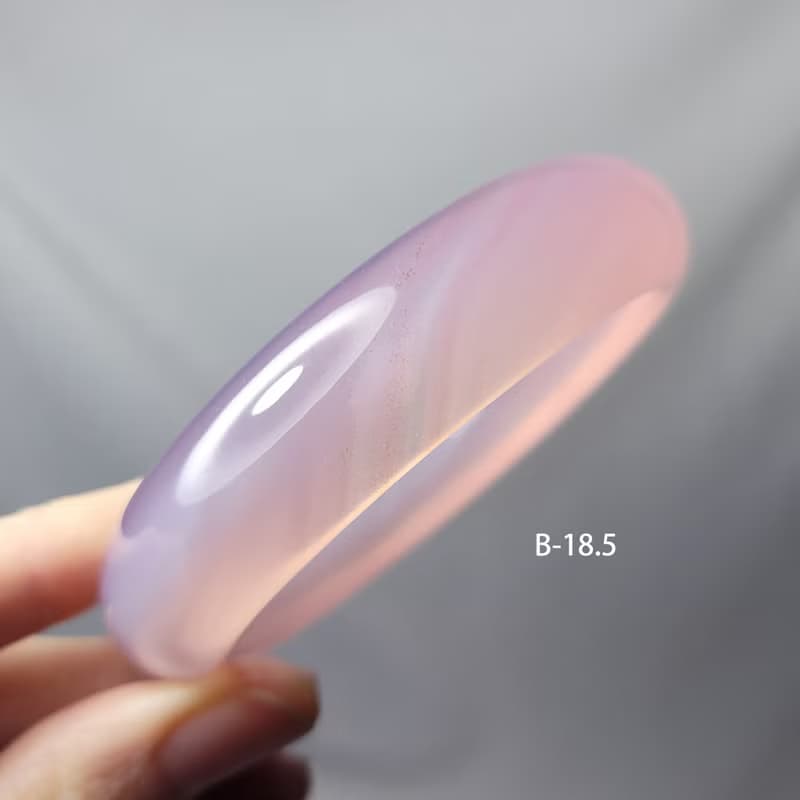 冰種 粉玉瓍 瑪瑙 纏絲 招財 桃花 人緣 手鐲 18.5cm 禮物 獨家