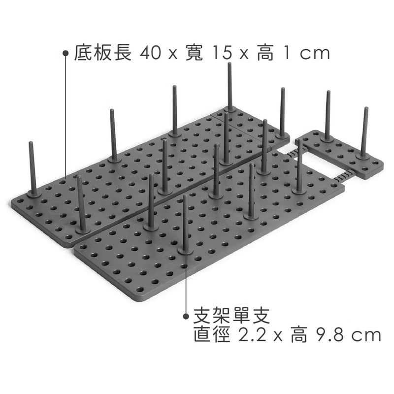 【Umbra】碗盤瀝水收納架2入(昏灰) | 碗盤收納