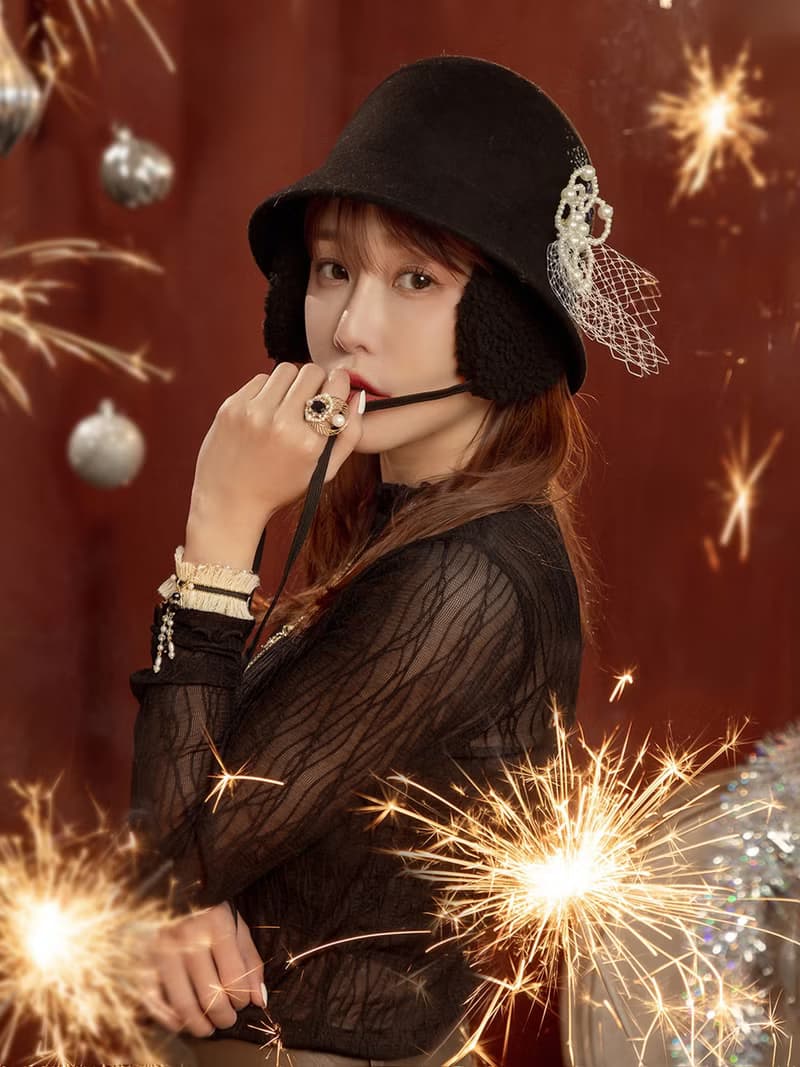 吉米莉亞碎語。MUCHAT手作14KGP黑水晶珍珠織帶手鍊