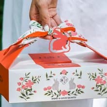 【禾果】中秋花好月圓緞帶果乾提盒(長形)中秋禮盒