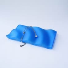 幾何波浪首飾展示架輕奢裝飾擺件北歐風 ins家居飾品小眾設計托盤