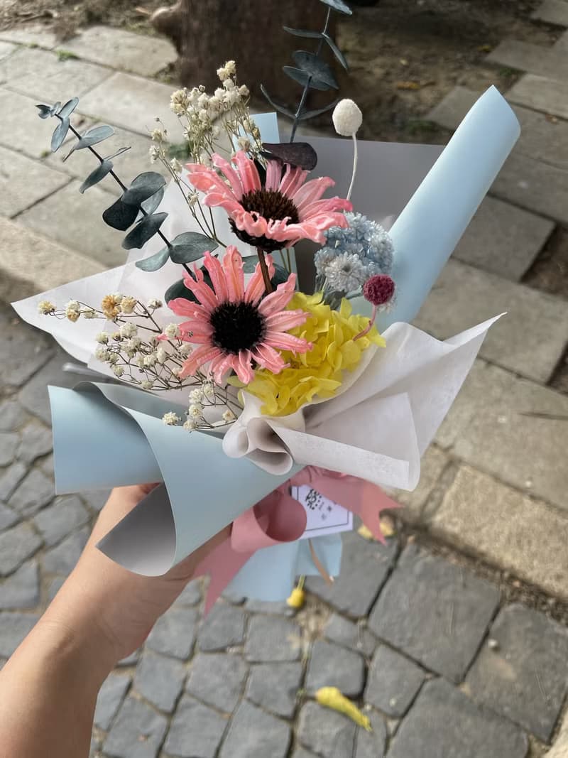 【畢業季】迷你花束/畢業謝師花束/贈精緻小卡+花禮提袋