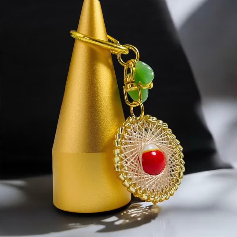 手工招財貓鑰匙扣　帶來幸福 手作