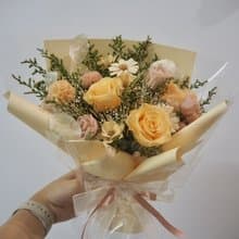 心想事橙 蜜橙永生花束_貳伍花坊