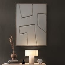 Plaster wall art, Textured, Wall sculpture, Abstract for home or office